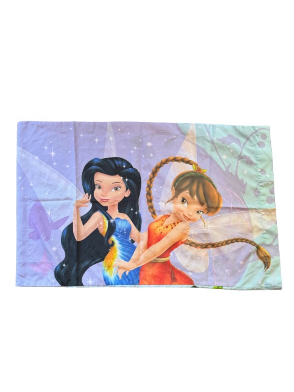 Disney Fairies Double Sided Pillow Case Tinker Bell Fairies